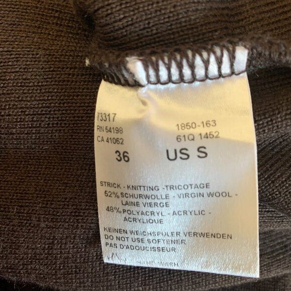  BOGNER LUXURY  Knit Turtleneck Sweater Logo Sleeve - Picture 6 of 9